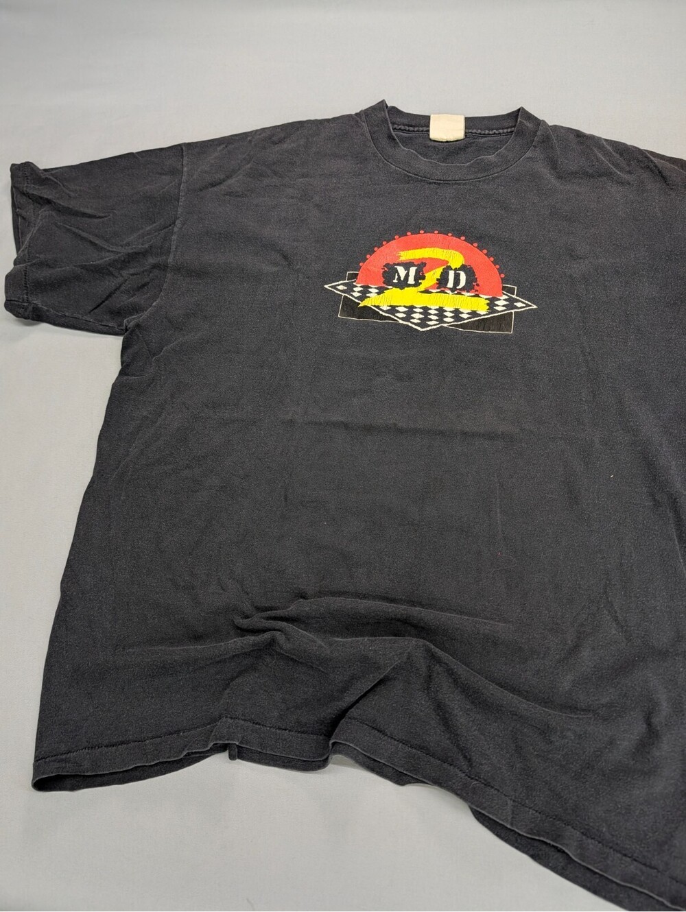 Vintage Miller Draft M2D NASCAR T-Shirt Black XL